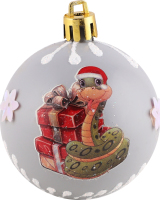 Прикраса ялинкова Куля Символ року Нюд 60мм 31748