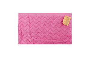 Рушник світло-фіолетовий махровий велюр жакард 40*70см 550г/м2 ГМ Текстайл