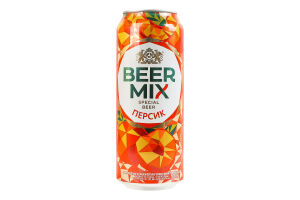 Пиво спеціальне 0.5л 2.5% пастеризоване Персик BeerMix з/б