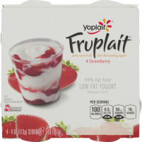 Yoplait Fruplait Low Fat Yogurt Strawberry - 4 CT