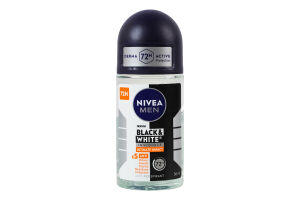 Антиперспірант Ultimate Impact Чорне та біле невидимий Nivea Men 50мл