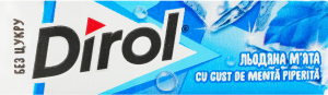 Резинка жевательная без сахара с подсластителями Ледяная мята Dirol м/у 14г