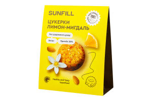 Цукерки Лимон-мигдаль з протеїном 73г Sunfill