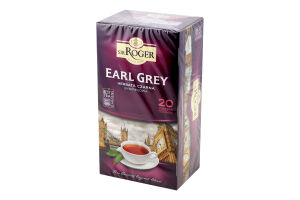 Чай черный Earl Grey Sir Roger к/у 20х1.5г