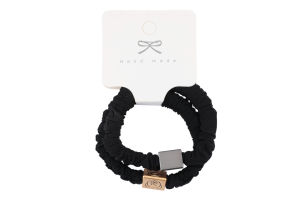 Резинка д/волосся однотонна текстиль 6см 2шт