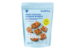 Кранч-гранола Мигдаль-фундук SunFill д/п 150г