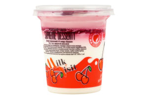 Десерт вершковий з наповнювачем Вишня 6% 300г стакан Milk Visit
