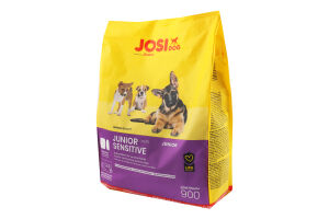 Корм сухий повнораціонний для підростаючих собак Sensitive Junior JosiDog м/у 900г