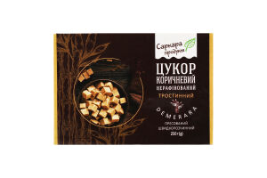 Сахар коричневый нерафинированный тростниковый порционный Demerara Саркара продукт к/у 250г