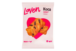 Коса замороженная с кленовым сиропом Loven м/у 5х100г