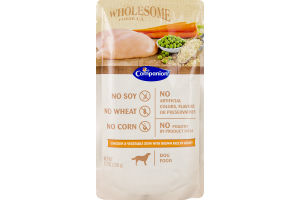 Companion Wholesome Formula Dog Food Chicken and Vegetable Stew with Brown Rice in Gravy