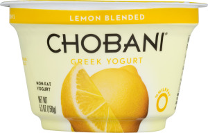 Chobani Greek Non-Fat Yogurt Lemon Blended