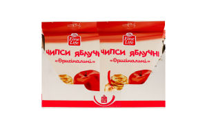 Чипси яблучні Оригінальні Fine Life м/у 40г