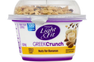 Dannon Light & Fit Greek Crunch Nonfat Yogurt Nuts for Bananas