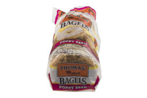 Thomas' Bagels Poppy Seed Pre-Sliced - 6 CT
