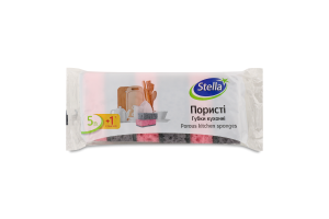 Губки кухонні пористі Stella 6шт