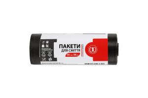Пакети для сміття 35л ТМ "1" 30шт