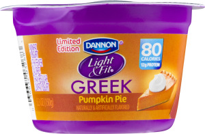 Dannon Light & Fit Greek Nonfat Yogurt Pumpkin Pie