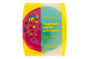 Коржі вафельні для торта Веселка Lekorna м/у 90г
