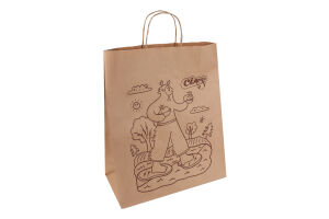 Пакет паперовий з ручками Премія 1шт