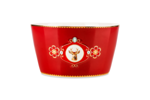 Миска PIP Studio LoveBirds MedalDeer тем.черв 15см