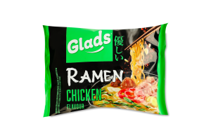 Локшина швидкого приготування з соусом зі смаком курки Рамен Glads м/у 105г