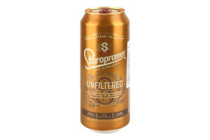 Пиво Staropramen світле нефільтроване з/б