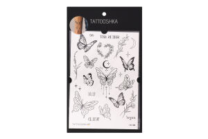 Тату Tattooshka Метелики та квіти