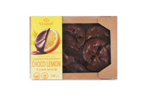 Конфеты глазированные из сухих фруктов Choco lemon Stimul к/у 250г