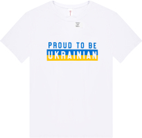 Футболка жін Roksana 1359 Proud to be Ukr білий XL
