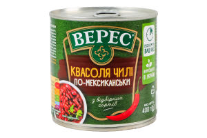 Фасоль чили по-мексикански стерилизованная Верес ж/б 400г