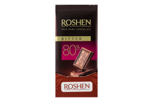Шоколад 80% черный Bitter Roshen м/у 85г
