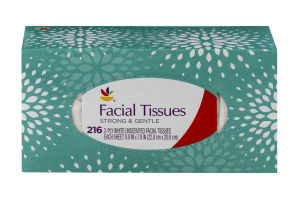 Ahold Facial Tissues White Unscented - 216 CT