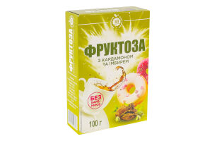 Фруктоза з кардамоном та імбирем ПрАТ ХПП к/у 100г