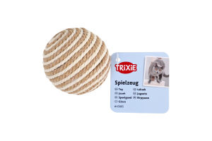 Іграшка для котів сизаль смугастий 4.5см №45805 М'ячик Trixie 1шт