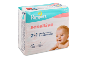 Серветки вологі Pampers Sensitive дитячі