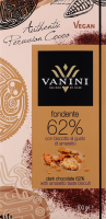 Шоколад черный с крошкой печенья Амаретто Vanini к/у 100г