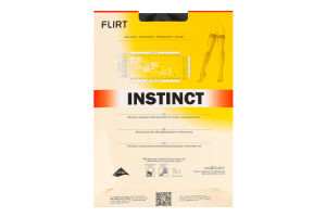 Панчохи жіночі Instinct Flirt 20den 1/2 nero