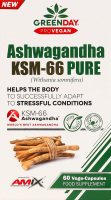 Добавка диетическая капсулы Ashwagandha KVM-66 Pure GreenDay ProVegan Amix 60шт