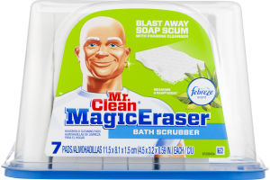 Mr. Clean Magic Eraser Bath Scrubber Febreze Meadows & Rain - 7 CT