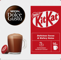 Смесь для приготовления напитка сухая ароматизированная с молоком и какао Kit Kat Dolce Gusto Nescafe к/у 16х16г