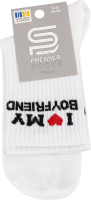 Шкарпетки жіночі з написом з високою резинкою р.23-25 Premier Socks