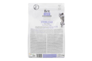 Корм сухой для взрослых кастрированных котов Fresh Duck&Turkey Sterilized Weight Control Care Brit м/у 2кг
