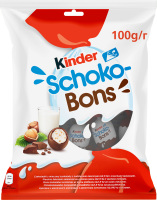 Конфеты из молочного шоколада с молочной начинкой и орехами Schoko-Bons Kinder м/у 100г