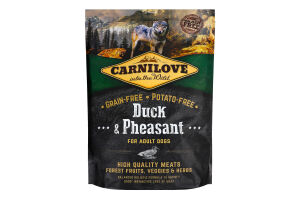 Корм д/собак Едалт з качкою та фазаном сухий 1,5кг Карнілав