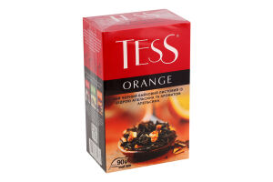 Чай Оранж чорний з цедрою апельсина та ароматом апельсина листовий 90г Тесс