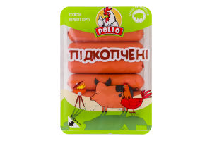 Сосиски Подкопченные Pollo 1с лоток 0.26кг