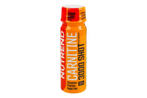 Добавка харчова з підсолоджувачами Полуниця Carnitine 3000 Shot Nutrend 60мл