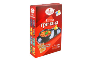 Крупа гречана 5*80г коробка Kozub