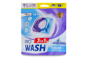 Средство для стирки в капсулах Горная свежесть Color Pro Wash 15х15г